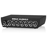 Douk Audio 7 Band Equalizer Balanced EQ Audio Preamp with XLR RCA Input and Output for Home Stereo, Amplifier, Computer Speaker (T7)