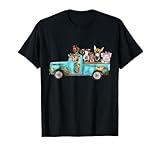 Farm Pickup Truck with Farm animals Farmer_s Wife Cow Girl T-Shirt