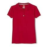 French Toast boys Short Sleeve Peter Pan Collar School Uniform Polo Shirt, Red, 14-16 US