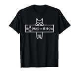 Quantum Mechanical Physics Schrodinger Equation cat T-Shirt