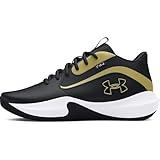 Under Armour Unisex Lockdown 7, (001) Black/Black/Metallic Gold, 13, US