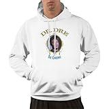 OWRIRWO D'r Music D're Man Drawstring Sweatshirt Casual 3D Print Long Sleeve Pullover Hoodie Large White