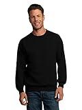 Fruit of the Loom Men's Moisture Wicking Eversoft Fleece Sweatshirt, Black, XX-Large