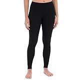 Fruit of the Loom Women's Micro Waffle Thermal Bottom, Medium, Black