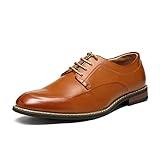 Bruno Marc Men's Dress Shoes Formal Oxfords,Size 11,Brown,Prime-1