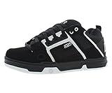 DVS Men's Comanche Skate Shoe, Black/White Nubuck, 13