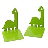 Artkingdome Dinosaur Bookends, Room Ends Books, Holder Racks Stand, Desk School Liberary Book End, Toddler Bookends Decorative 1Pair Green