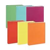 Blue Summit Supplies 6 Stretchable Book Covers, Colorful Book Covers for Classroom Textbook Protection and Care, Assorted Colors, for 11" by 11" Books, 6 Pack