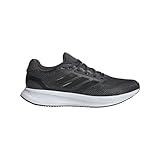 adidas Men's Run Falcon 5 Sneaker, Grey/Black/White, 9 Wide