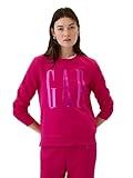 GAP Womens Logo Crewneck Sweatshirt Bright Beet L