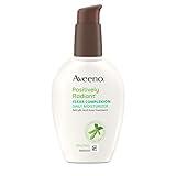 Aveeno Positively Radiant Clear Complexion Face Moisturizer, Acne Facial Moisturizer with Soy and Salicylic Acid for Oily Skin, Hypoallergenic Formula, Paraben-Free, Non-Comedogenic, Pump, 4 FL OZ