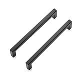 Ravinte 30 Pack Solid 5 Inch Center to Center Slim Square Bar Drawer Handles Kitchen Cabinet Handles Black Drawer Pulls Kitchen Cabinet Hardware Kitchen Handles Matte Black Cabinet Pulls