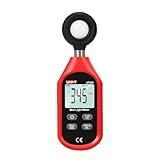 UNI-T UT383 Light Meter Lux Meter Lumens Digital Illuminance Meter 0~199,900 Lux (0~18,500 FC) Foot Candles Luxmeter for Film Photography Plants Photometer Lighting Intensity Brightness Measurement
