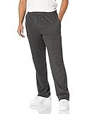 Amazon Essentials Men's Fleece Open Bottom Sweatpant (Available in Big & Tall), Charcoal Heather, Medium