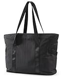 BAGSMART Tote Bag for Women with Zipper, Gym tote with Compartments, Work Tote Nurse Dance Yoga Bag for Travel