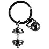 PLwelth Dumbbell Keychain for Women Men Funny Kettlebell Keychain Sport Keyring Charm Accessories for Car Keys Backpack Bag Fitness Gifts Keychain for Sport Enthusiasts Inspirational Gifts for Her Him