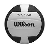 WILSON Pro Tour Indoor Volleyball - Black/White, Official Size