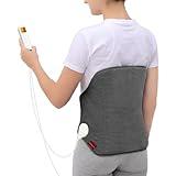 Upgraded Heating Pad for Back Pain Relief, Comfytemp Birthday Gifts for Women Men, FSA HSA Eligible Large Electric Heat Pad for Cramps, Lower Back, Lumbar, Sciatica, XL Heated Belt — 11 Auto-Off Grey