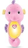 Fisher-Price Musical Baby Toy, Soothe & Glow Seahorse, Pink Plush Sound Machine with Lights & Volume Control for Newborns
