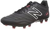 New Balance Men's 442 Team Fg V2 Soccer Shoe, Black/White/Red, 11