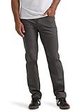 Lee Men's Extreme Motion Performance 5 Pocket Regular Straight Pant, Static Gray