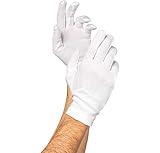 Luxurious White Santa Cotton Gloves - Adult Size (1 Pair) - Ultra-Soft, Premium Quality, Classic & Elegant - Perfect For Parties, Holidays & Cosplay