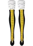 Crazy Funny Chicken Legs Feet Over The Knee 21.65in Socks, Funny Gifts For Halloween Christmas Party Novelty Socks For Women 6-10