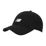 New Balance Adult Unisex Black 6 Panel Adjustable Classic Twill Casual Hat