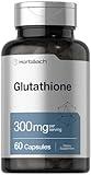 Horbaach Glutathione Supplement | 300mg | 60 Capsules | Non-GMO & Gluten Free | Reduced Form