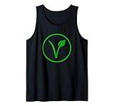 Vegan Symbol Go Vegan Vegetarian Veganism Animal Rights Tank Top