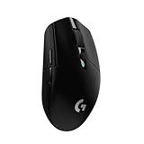 Logitech G305 LIGHTSPEED Wireless Gaming Mouse, Hero 12K Sensor, 12,000 DPI, Lightweight, 6 Programmable Buttons, 250h Battery Life, On-Board Memory, PC/Mac - Black