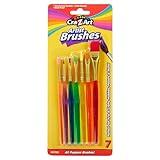 Cra-Z-Art Artist Brushes, Assorted Sizes Blist Carded, 7 Count