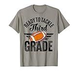 Football Back To School 2023 Ready To Tackle 3rd Grade Game T-Shirt