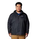 Columbia Men's Watertight II Waterproof Rain Jacket, Black, Large