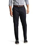 Dockers Men's Classic Fit Signature Khaki Lux Cotton Stretch Pants (Regular and Big & Tall), Navy, 36W x 30L