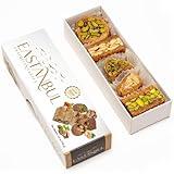 Eastanbul Baklava 3.5oz, Baklava Gift Box, Baklava Pastry, Middle Eastern Sweets Gift Box, Premium Gourmet Desserts, Baklava Pistachio & Cashew Rich Arabic & Turkish Baklava