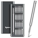 Egmen Precision Screwdriver Set, 25 in 1 Mini Magnetic Small Screwdriver Set Case for PC, Eyeglasses, Computer, Electronic, Watch Repair Kit with Phillips and Star Tiny Screw Driver