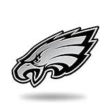 Rico Industries NFL Chrome Finished Auto Emblem 3D Sticker, Philadelphia Eagles , 3 x 3.5-inches