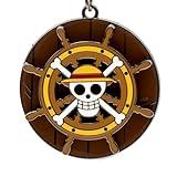 ABYSTYLE One Piece Thousand Sunny's Helm Moving Keychain 1.9" x 1.9" One Piece Merch, Anime Merch, Keychain Accesories Gift