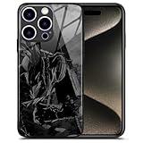Guts Berserker Armor Anime Enthusiast Tempered Glass Phone Case - Popular Manga Artistic Protection Silicone Glossy Cover Art for iPhone 16 Pro