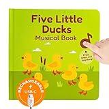 Cali's Books Five Little Ducks Nursery Rhymes Book for Toddlers | Sound Books for Toddlers 1-3 | Musical Book with Sound Button and 6 Songs