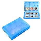3DS Game Holder Card Case, 28-in-1 Game Holder Card Case Compatible with Nintendo NEW 3DS / NEW 3DS XL / 3DS / 3DS XL / DSi / DSi XL / DS / NEW 2DS /NEW 2DS XL / 2DS/ 2DS XL Catridge Storage Box (Blue)