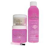 The Beadsmith Sunshine Premium Jewelry Cleaner 4oz Cleaner with Brush, 6oz Refill Bottle and 1.5oz Polishing Cream Safe to Use on Gemstones, Soft Stones, Precious Metals on All Types of Jewelry