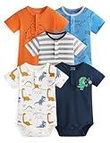 Yoofoss Baby Bodysuits 100% Organic Cotton Short Sleeve Infant Romper for Boy and Girl Newborn Clothes 0-3 Months One-Piece, Soft and Breathable