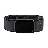 Groove Life Groove Belt Black/Stone - Men's Stretch Nylon Belt with Magnetic Aluminum Buckle, Lifetime Coverage - Medium (33-36")