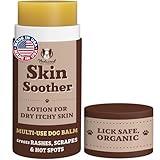 Natural Dog Company Skin Soother Balm for Skin Irritation, Allergy & Itch Relief for Dogs, Hot Spot Treatment, Dog Moisturizer for Dry Skin, Healing Ointment with Coconut Oil & Vitamin E (2 oz Stick)