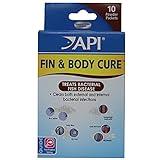 API FIN & BODY CURE Freshwater Fish Powder Medication 10-Count Box