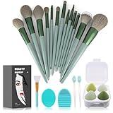 Koccido Makeup Brushes 22 Pcs Makeup Kit,Foundation Brush Eyeshadow Brush Make up Brushes Set (Green, 22 Piece Set)