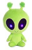 Aurora® Interstellar Galactic Cuties™ Twitch Light Up Alien Stuffed Animal - Cosmic Companions - Illuminating Fun - Green 8 Inches