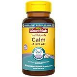 Nature Made Wellblends Calm & Relax, Ashwagandha 125mg, Magnesium 300 mg, 54 Vegetarian Capsules